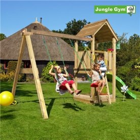 Jungle Gym Club 2.1 legetårn m/gynger & rutsjebane