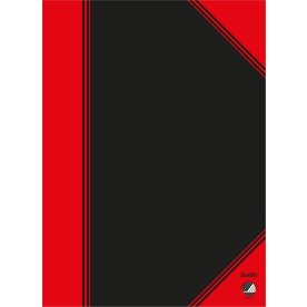 Kinanotes A5, linjeret, sort/rød