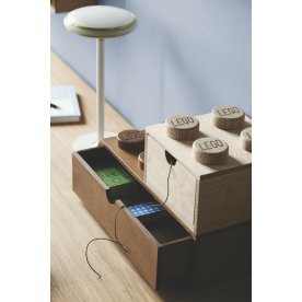 LEGO 2x2 Wooden desk drawer, lys eg