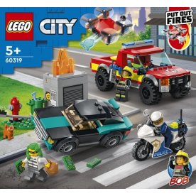 LEGO City 60319 Brandslukning og politijagt, 5+