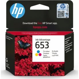HP 653 farve blækpatron, tre-farvet