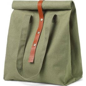JUNA RÅ picnictaske, støvet grøn