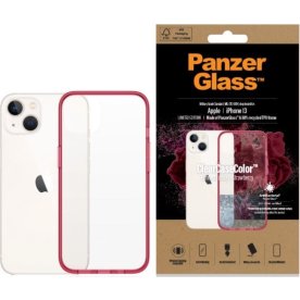 Panzerglass ClearCase cover til iPhone 13, rød