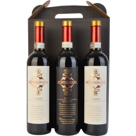 Montagnana Chianti, rødvin, 3 fl. i gaveæskehttp:/