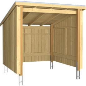 Plus Nordic Cykelskur/redskabsrum, 5 m2, natur