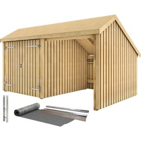 Plus Multi Havehus 2 moduler m.dobbeltdør, komplet
