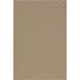NAGA Glassboard magnetisk glastavle 40x60, beige
