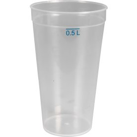 Plastdrikkeglas | Flergangsbrug | 50 cl | 12 stk.