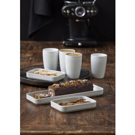 Pillivuyt Kaffebord m. 4 Plissé termokrus & 3 fade