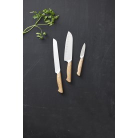 Morsø Foresta Knivsæt, brød-, santoku- og urtekniv