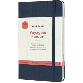 Moleskine Voyageur Traveller | Blå