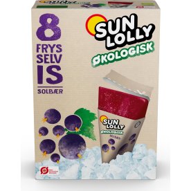 Sun Lolly Frys-Selv-Is Øko Solbær | 8 stk.
