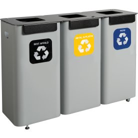 Modulspande til affaldssortering | 3 x 70 L