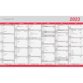 Mayland 2023 Kalender med flagdage | Stor