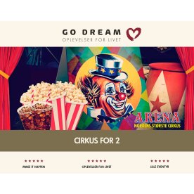 Go Dream Oplevelsesgave - Cirkus for 2
