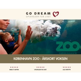 Oplevelsesgave - København Zoo, Årskort Voksen