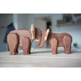 Fablewood Mor- & Far elefant, valnød & ask