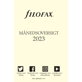 Filofax 2023 Refill | Pocket | Måned