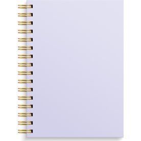 Burde Notesbog, A5, linjeret, lilac