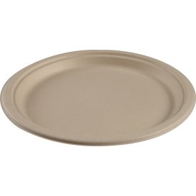 Engangstallerken, Bagasse, 26 cm, 50 stk