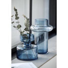 Lyngby Glas Tube & Tubular vasesæt, dark blue