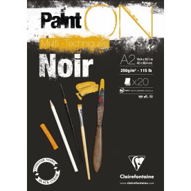 Clairefontaine PaintON Tegneblok | Black | A2