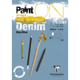 Clairefontaine PaintON Tegneblok | Denim | A3