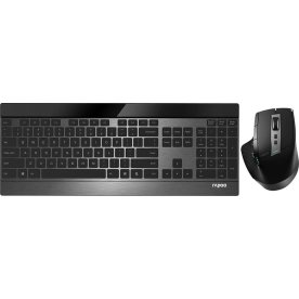 RAPOO 9900M Multi-Mode trådløst tastatursæt, sort