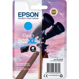 Epson 502XL blækpatroner, cyan