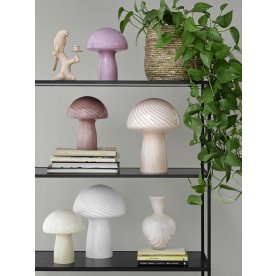 Bahne Mushroom bordlampe, small pink