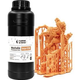 Flashforge 3D-print resin, 1 liter, beige/orange