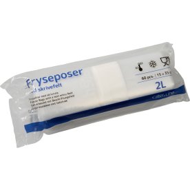 Fryseposer m/skrivefelt 2 L, 15x35 cm, 60 ps