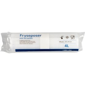 Fryseposer m/skrivefelt 4 L, 20x40 cm, 44 ps