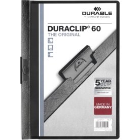 Durable Duraclip 60 Clipmappe | A4 | Sort