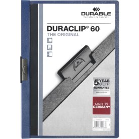 Durable Duraclip 60 Clipmappe | A4 | Mørkeblå