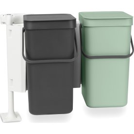 Brabantia Sort&Go| Built-in | 2 x12 L | Grøn Grå