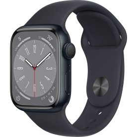 Apple Watch Series 8 (GPS), 41mm, midnat, sport