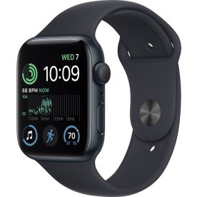 Apple Watch SE (GPS), 44mm, midnat, sport