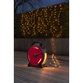 Lyskæde på kabelrulle, 800 LED, 56 m