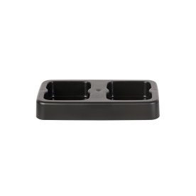 Style base til affaldsspande, 2x53 L, sort