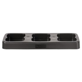 Style base til affaldsspande, 3x53 L, sort