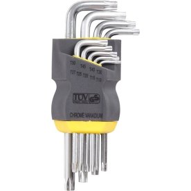 Probuilder stiftnøglesæt Torx m/hul, 9 dele