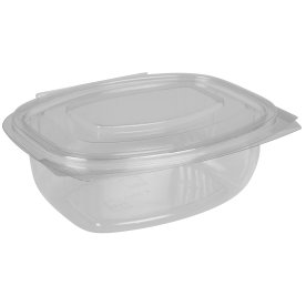 Salatbæger oval m. hængslet låg, 500 ml, 100 stk.