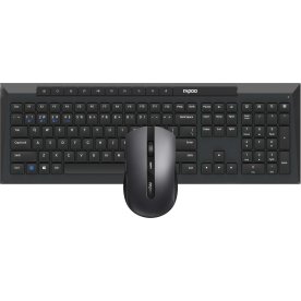 RAPOO 8210M Multi-Mode trådløst tastatursæt, sort