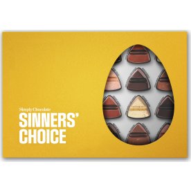 Simply Chocolate Sinners Choise Påskeæg, 24 stk