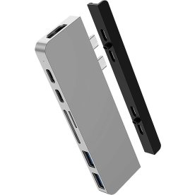 Hyper Duo 7-i-2 USB-C Hub, sølv