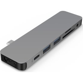 Hyper Solo 7-i-1 USB-C Hub, grå