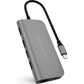 Hyper Power 9-i-1 USB-C, grå