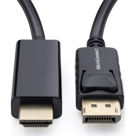 MicroConnect DisplayPort 1.2 – HDMI kabel, 1m