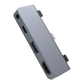Hyper 4-i-1 USB-C Hub til iPad, grå